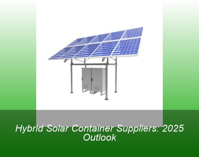 Hybrid Solar Container Suppliers: 2025 Outlook